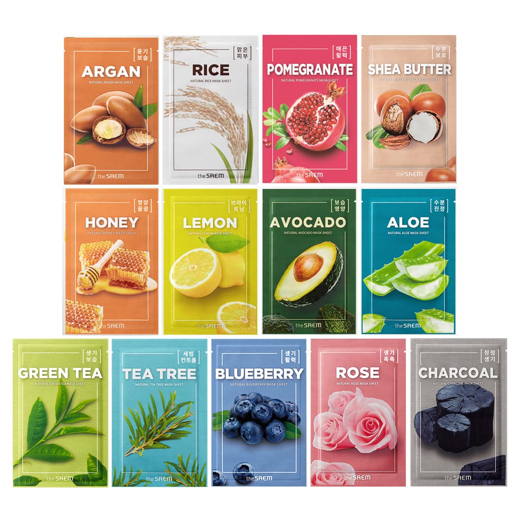 Last Day Promotion  - 49% off Korean Skincare Moisturizing and Nourishing Facial Mask Sheet Variety Combo Pack